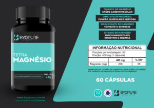 TETRA MAGNÉSIO 60CAPS BYOPURE - Image 3